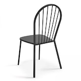 thumbnail of Ensemble table carrée de terrasse et 2 chaises bistrot gris