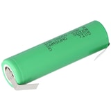thumbnail of INR18650-25R 2500mAh 3,6V - 3,7V ungeschützt mit Lötfahne U Form, 64,85x18,3mm