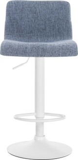 thumbnail of Barhocker Hover Stoff blau/Metall matt weiss