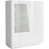 thumbnail of shopinnovativo -Libreria con vetrina moderna soggiorno salotto design bianco lucido 120X43X146 H