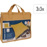 thumbnail of WellHome - 3x3m Outdoor-Stoffmarkise in Ockergelb Pantone 16-0945TPG, Metallhaken und Tragetasche inklusive
