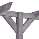 thumbnail of Pergola de jardin Gris 400x40x205 cm Bois de pin imprégné Modèle Atlas Classique