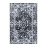 thumbnail of Teppich Schlafzimmer Orientalisch Pflegeleicht Waschbar Strapazierfähig Wohnzimmer Esszimmer Schwarz 120x170 cm – PIZOL von Kadima Design