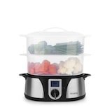 thumbnail of H.Koenig Cuiseur Vapeur Électrique Sans BPA 12 Litres, 3 Récipients Amovibles, 1000 W, Minuterie jusqu'à 60 Minutes VAP12