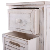 thumbnail of Décoshop26 - Commode meuble à tiroirs 4 tiroirs 74x30x25 cm aspect vintage blanc 04_0006534