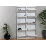 thumbnail of Pisa Schuhschrank mit 10 Klappen/ Türen in Metall weiss. Fertig montiert.