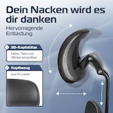 thumbnail of CLOUVOU CleverSeat, ergonomischer Bürostuhl, Rückenlehne mit Mesh Bezug, 4D-Armlehnen, 3D-Kopfstütze, BladeWheels, Schwarz