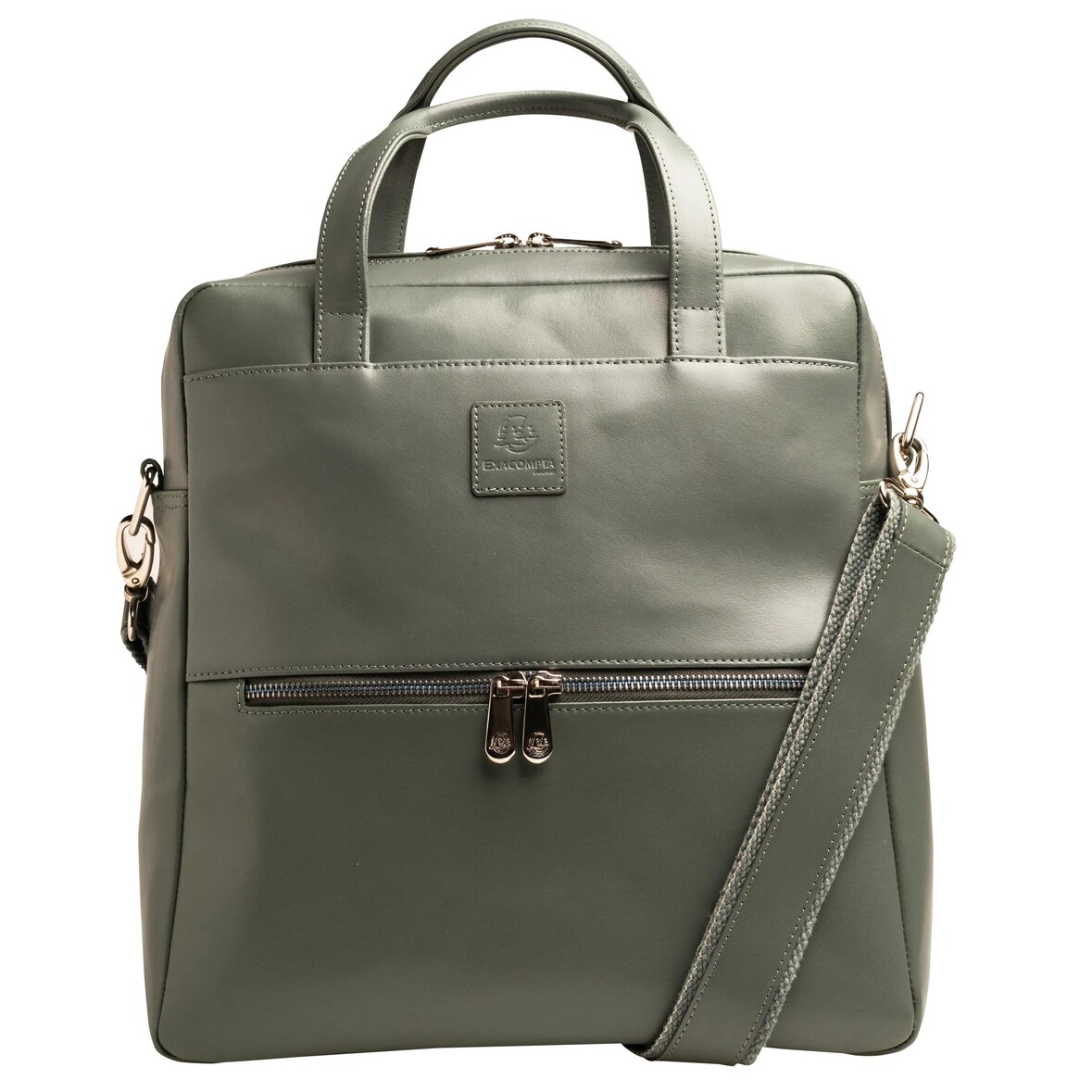 Exacompta 17236E Laptoprucksack Lady Exactive, Leder, 33x35x16 cm - Grau