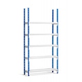 thumbnail of PROREGAL Aktenregal MAXIMUS Einseitig HxBxT 200x125x30cm, 5 Ebenen, offener Fachboden, bis zu 65 Dokumentenordnern, Lichtblau/Lichtgrau