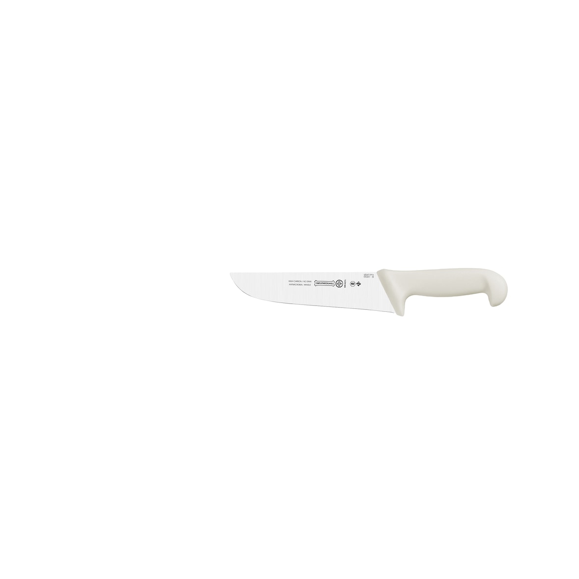 MUNDIAL, Cuchillo de cocina profesional, (5520-8), 20.3CM, Hoja ancha y recta, Blanco, Acero Inoxidable