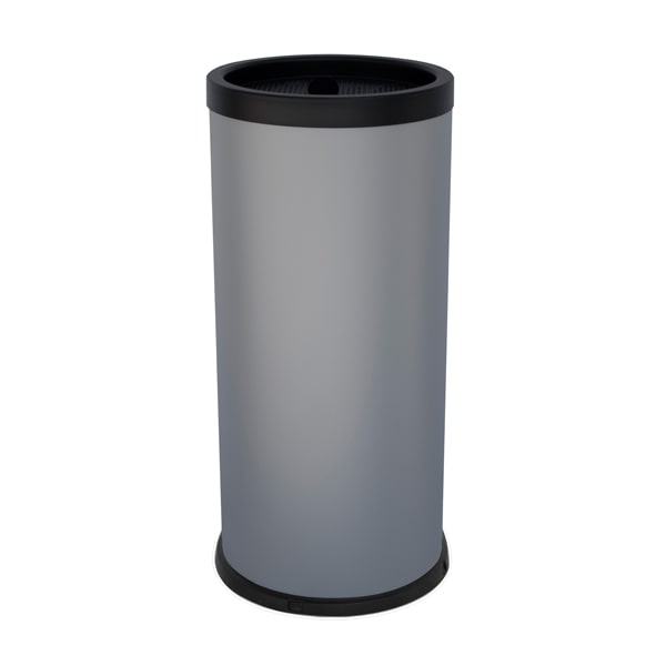 Stilcasa, Posacenere autoestinguente coperto da terra, diametro 31 cm, H 72 cm, grigio
