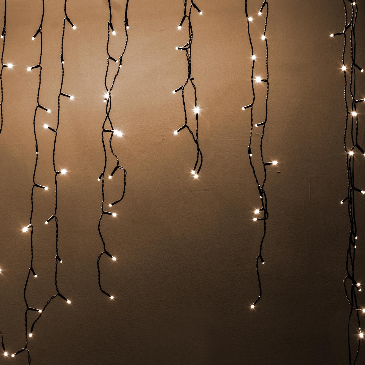 Vacchetti Tenda luminosa con 200 led plastica bianco caldo cm450