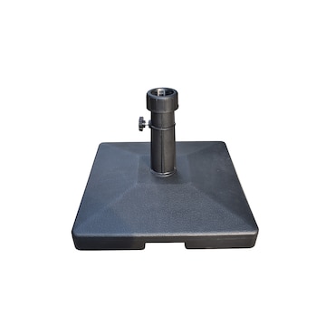 Base para Guarda-sol 27 kg Quadrada Cimento Carcaça Preta