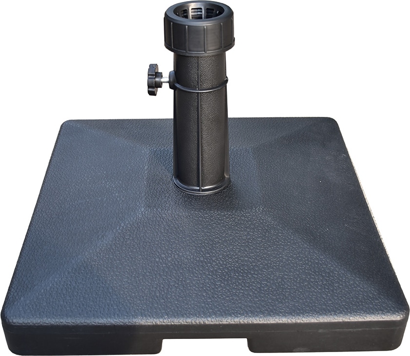 Base para Guarda-sol 27 kg Quadrada Cimento Carcaça Preta
