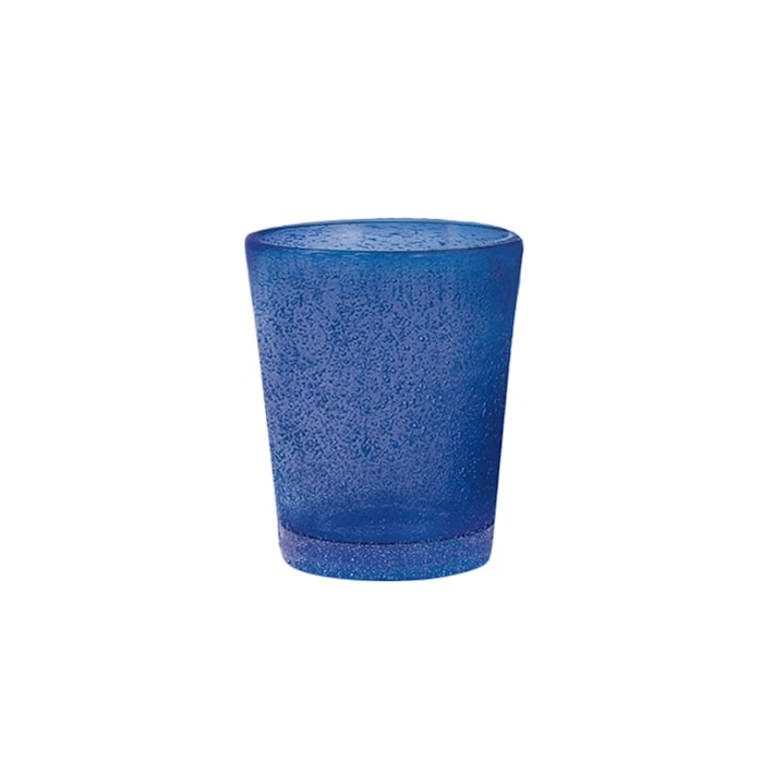 Konfekt 6 Jade Likörgläser blau Glas cl 5