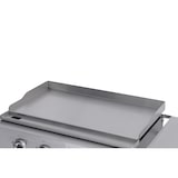 thumbnail of METRO PROFESSIONAL 4-hoofdbranders gasbarbecue, grilloppervlak 50 x 85 cm, verrijdbaar, beschermhoes, staal, zilver