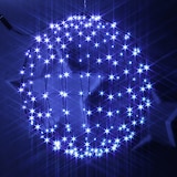 thumbnail of LED Drahtkugel Leuchtkugel 50cm 220 bunte LED Farbwechsel Innen Außen