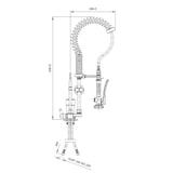 thumbnail of vaiotec TOPLINE Geschirrwaschbrause mit Einhebelmischer - Einloch / Niedrigbauweise, 115 x 350 mm