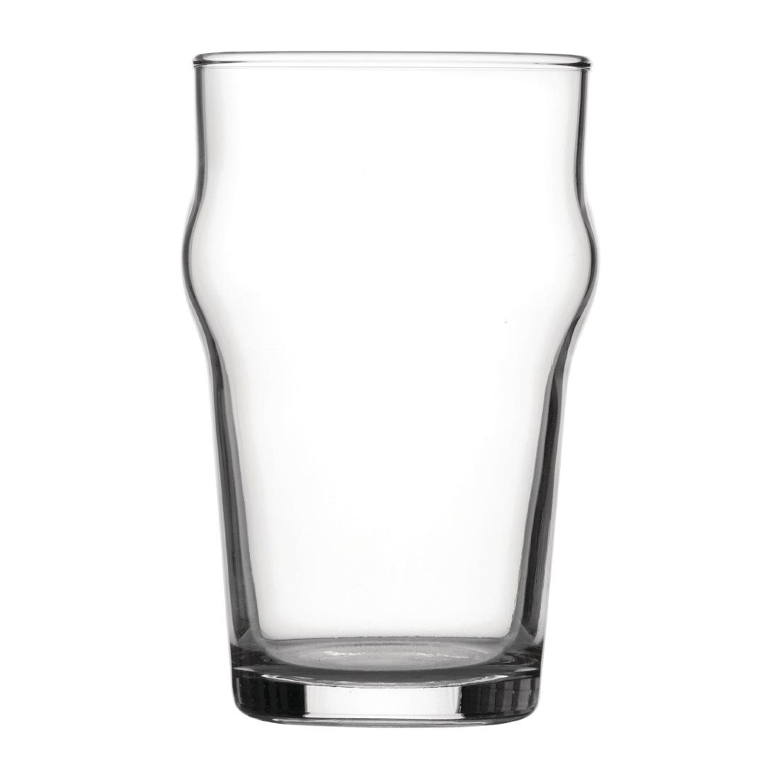 Verres à bière Utopia Nonic 280 ml marqués CE (lot de 48)