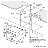 thumbnail of Bosch Serie 8, Einbau-Kompaktdampfbackofen, 60 x 45 cm, Schwarz CSG7361B1