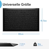 thumbnail of Fußmatte Außen Schmutzfangmatte für Draußen - 50 x 80 cm schwarzem Aluminiumrand Wetterfester Fußabstreifer Outdoor Fußmatte