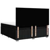 thumbnail of vidaXL Boxspringbett mit Matratze Schwarz 180x200 cm Stoff
