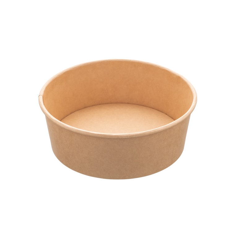 MONOUSO - Insalatiera di Cartone Kraft-Kraft 750ml Ø15,0cm (50 Pezzi)