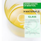 thumbnail of Benetton - Set mit 4 Wassergläsern, 0,33 l, gelbes Regenbogenglas
