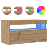 thumbnail of vidaXL TV-Schrank mit LED-Leuchten Artisan-Eiche 75x35x40 cm