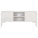 thumbnail of vidaXL TV-Schrank Weiß 115x30x46 cm Massivholz Mango