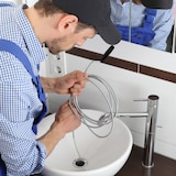 thumbnail of Relaxdays Rohrreinigungsspirale 10m, mechanische Rohrreinigung, Abflussspirale WC, Dusche, Waschbecken, Ø 5mm, silber