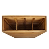 thumbnail of Caixa para plantas HWC-L21, vaso de flores para canteiros elevados, quadrado 77x63x23cm madeira de acácia para exterior com certificação MVG, castanho