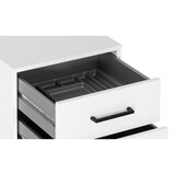 thumbnail of Möbelpartner Rollcontainer Jellyfish | HxBxT 57x40x50cm (Höhe mit Rollen) | 3 Schubladen | Weiß | Schreibtischcontainer Büroschrank von PROREGAL