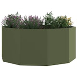 thumbnail of vidaXL Pflanzkübel Olive Grün 120 x 120 x 50 cm Stahl