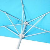 thumbnail of Sonnenschirm halbrund Parla, Halbschirm Balkonschirm, UV 50+ Polyester/Alu 3kg ~ 300cm türkis ohne Ständer