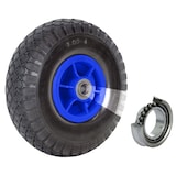 thumbnail of Sackkarrenrad Luftrad 260x85 mm 3.00-4 60 mm versetze Nabe Ø 20 mm blau robustes 4 PR Gewebe