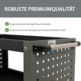 thumbnail of Werkstattwagen 3 Etagen Stahl grau Werkzeugwagen 70x39x79 cm auf Rollen bis 300 kg Tragkraft