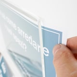 thumbnail of Danieli Store | Expositor publicitario de pie con atril portafolletos tamaño A4 horizontal | Soporte de metacrilato para folletos