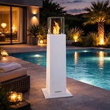 thumbnail of Cheminée au bioéthanol de jardin biocamino pour extérieur Capri 110 Blanc
