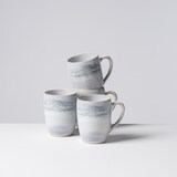 thumbnail of Gipfelstück Kaffeebecher 27,5 cl 4er Set GRAU/WEISS, postsicher, Serie TIEFER SEE