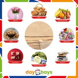 thumbnail of DayBays 1000 Stk. Papiertüten 32+22x25 cm Braun mit Flachhenkel