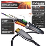 thumbnail of Primewire Ultra HD HDMI 2.0b Glasfaserkabel 3-fach geschirmt 4K / Full HD / 3D / ARC / High Speed mit Ethernet - 30m