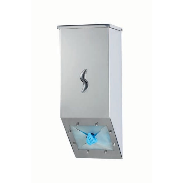 Medial international distributore dpi sfusi in acciaio inox brillante 123x132x348 mm di colore grigio