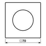 thumbnail of Jung Abdeckung mit Drehknopf LC 1740 241 LC1740241