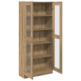 thumbnail of vidaXL Hoge kast 82,5x30,5x185 cm bewerkt hout artisanaal eikenkleur