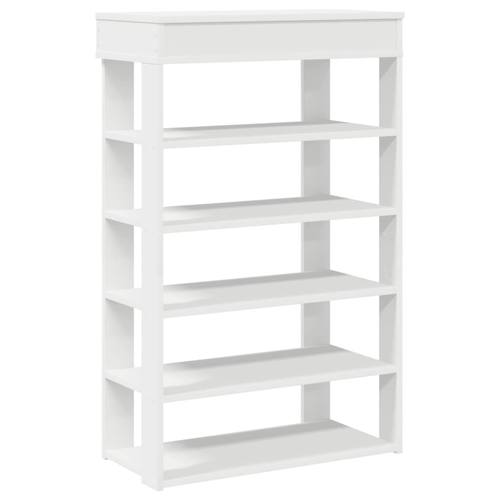 vidaXL Schuhregal Weiß 60x30x98 cm Holzwerkstoff