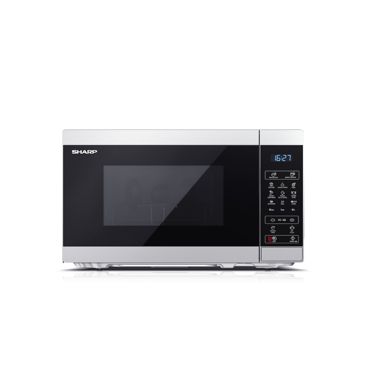 Sharp Mikrowelle 20L mit Grill Digital Silber YC-MG02E-S