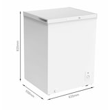 thumbnail of aro Congelador horizontal CF1420E, 63.5 x 55.6 x 83.5 cm, 142 L, 5°C a -24°C, descongelación manual, clase energética E, cesta incluida, blanco