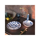 thumbnail of Servizio piatti 18 pezzi modello paint in porcellana blu linea madison