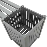thumbnail of vidaXL Tuinbank met 2 plantenbakken 150 cm massief acaciahout grijs